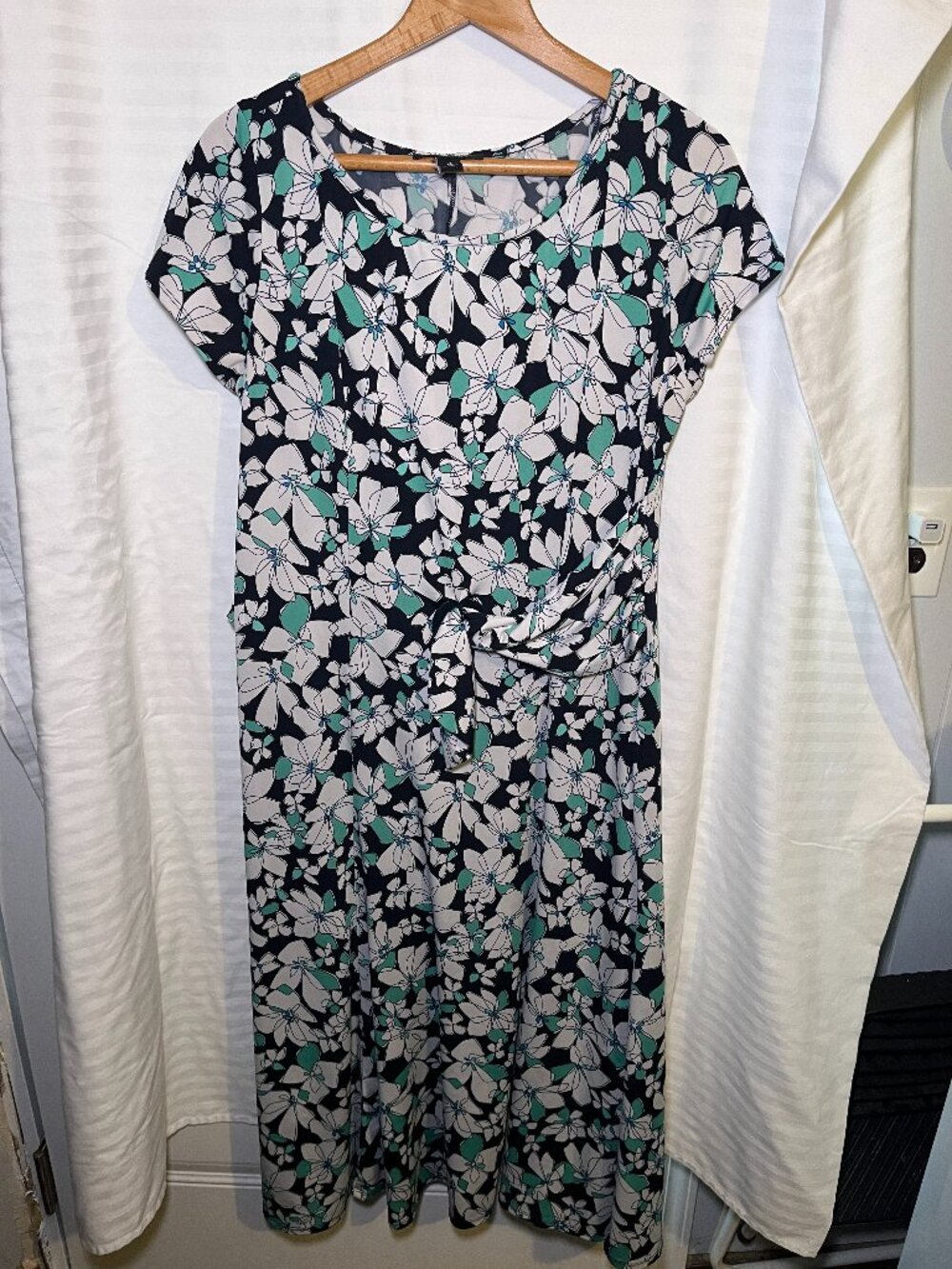 Perceptions NY Floral Ruched Dress Women’s XL